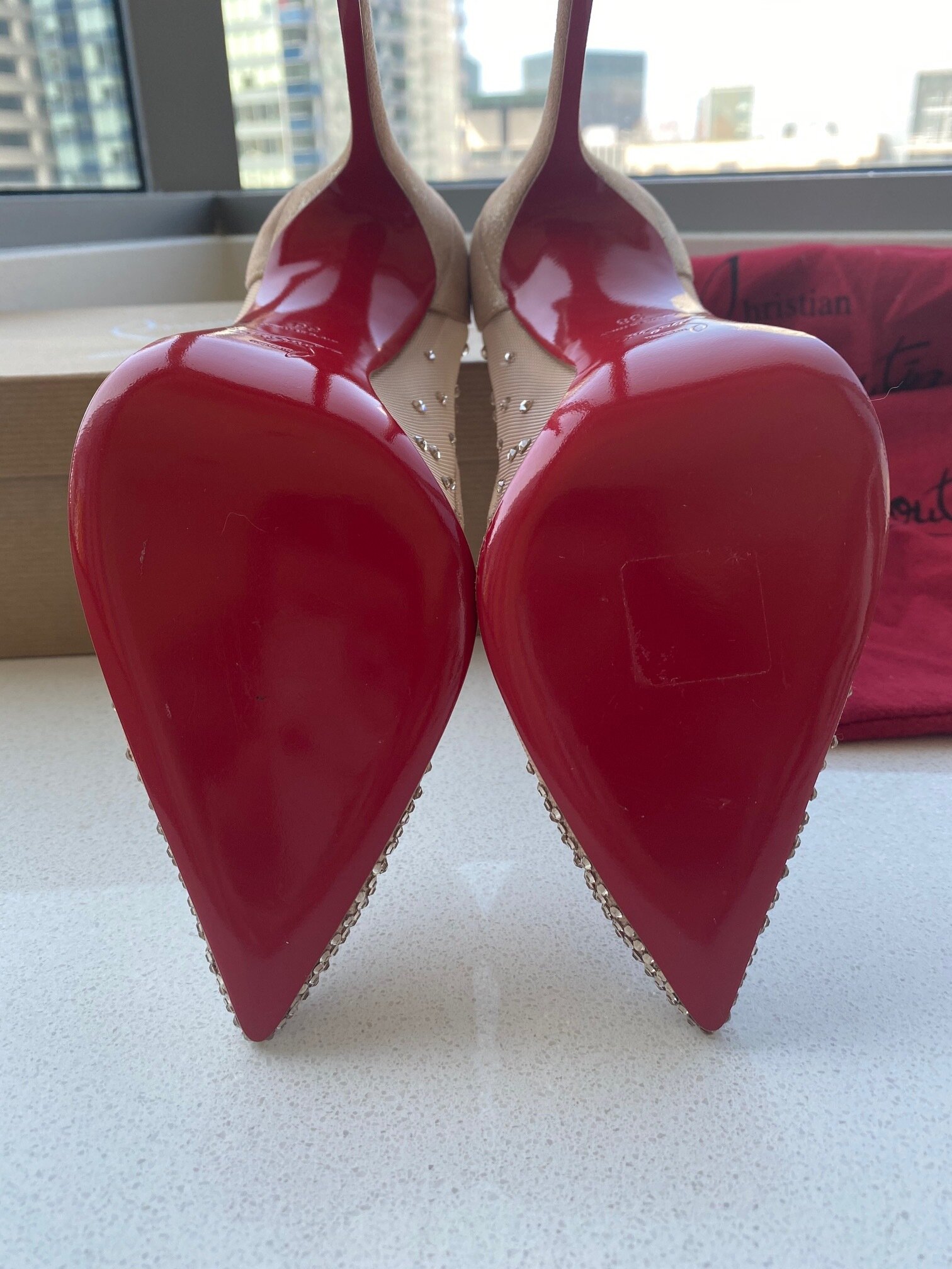 Christian Louboutin Follies Strass Pumps — ShopThing